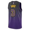 NBA Mænd Trøje Los Angeles Lakers Anthony Davis 2024-25 Nike City Edition Lilla Swingman